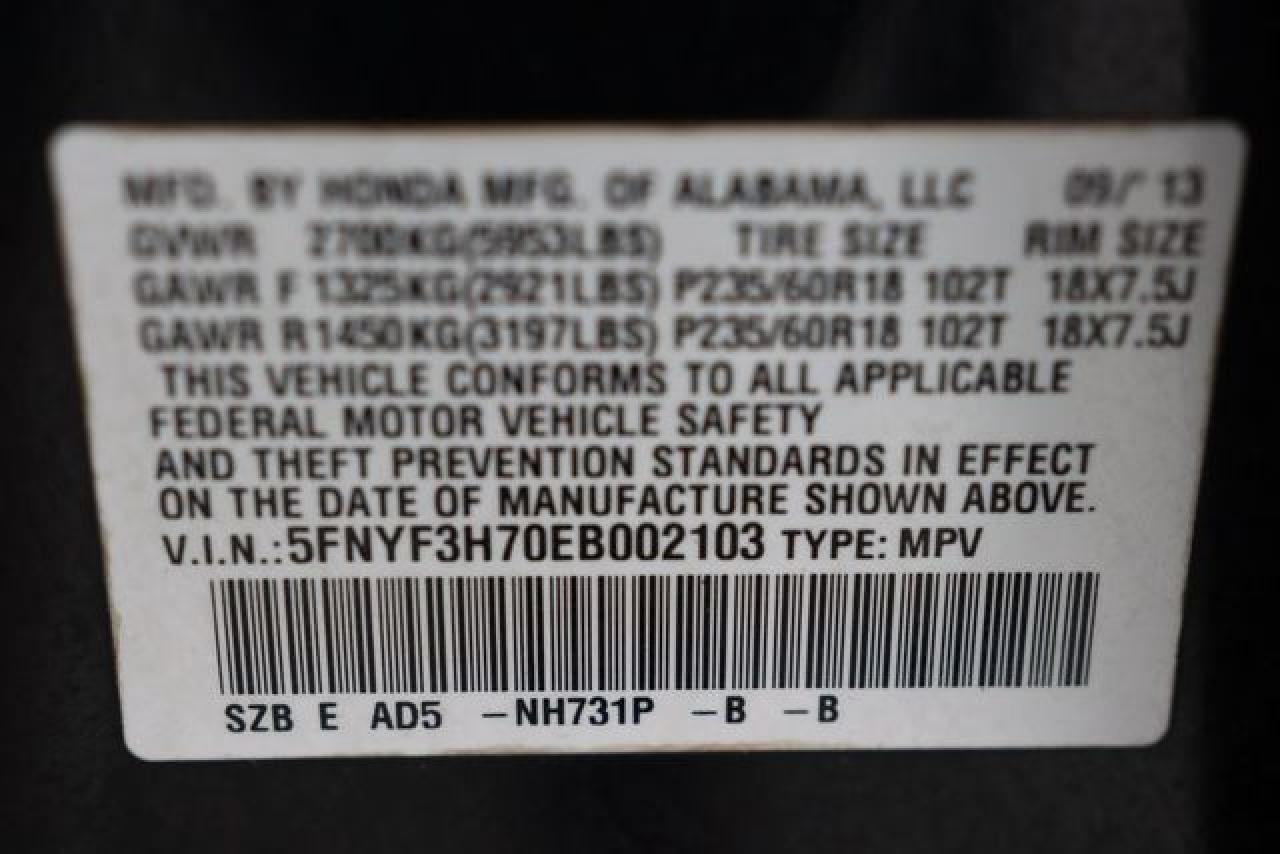HONDA PILOT 2014 — 48