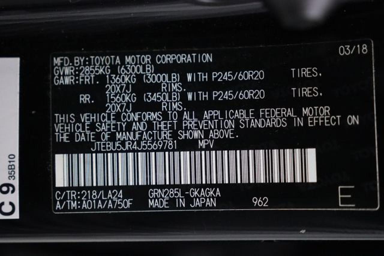 TOYOTA 4RUNNER 2018 — 21