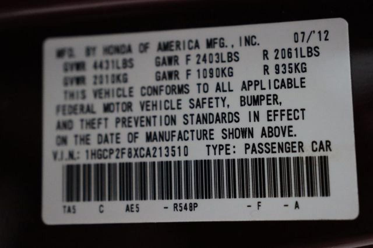 HONDA ACCORD 2012 — 23