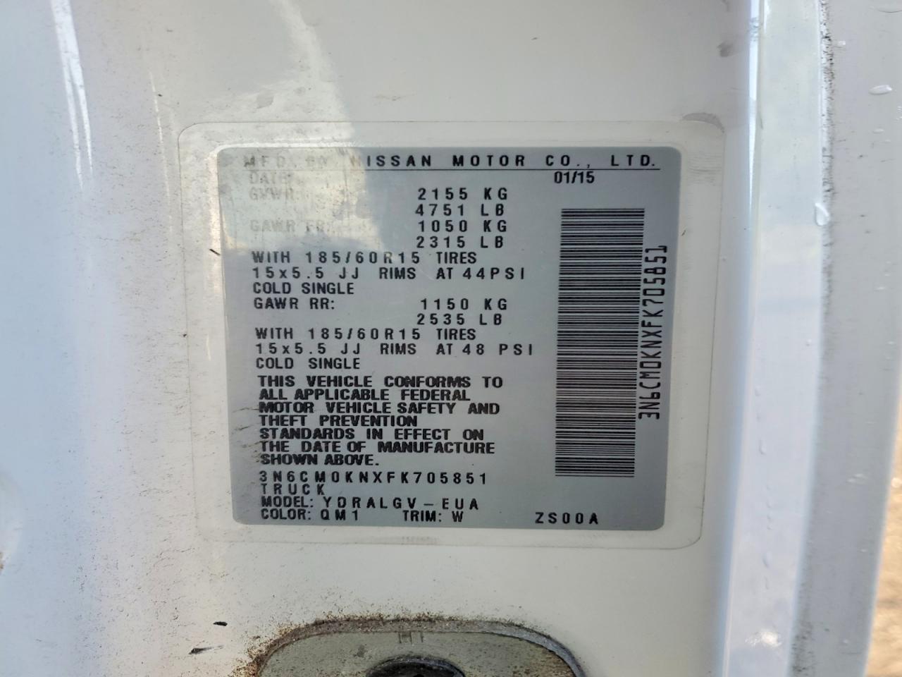 NISSAN NV200 2015 — 14