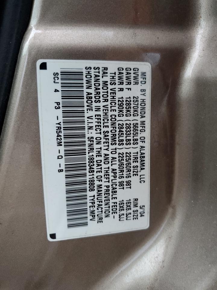 HONDA ODYSSEY 2004 — 14