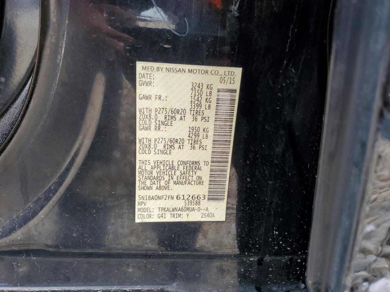 NISSAN ARMADA 2015 — 14