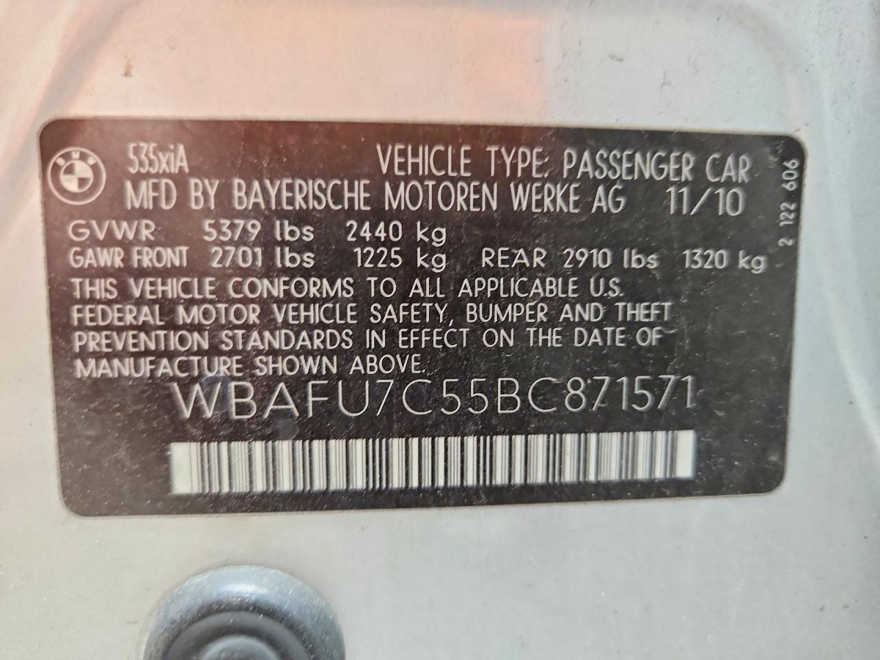 BMW 535 2011 — 13