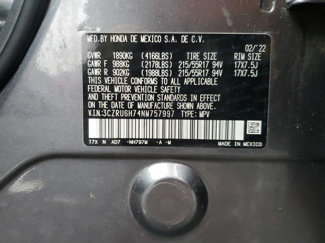 HONDA HR-V 2022 — 15