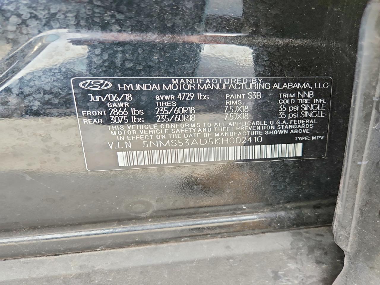HYUNDAI SANTA FE 2019 — 15