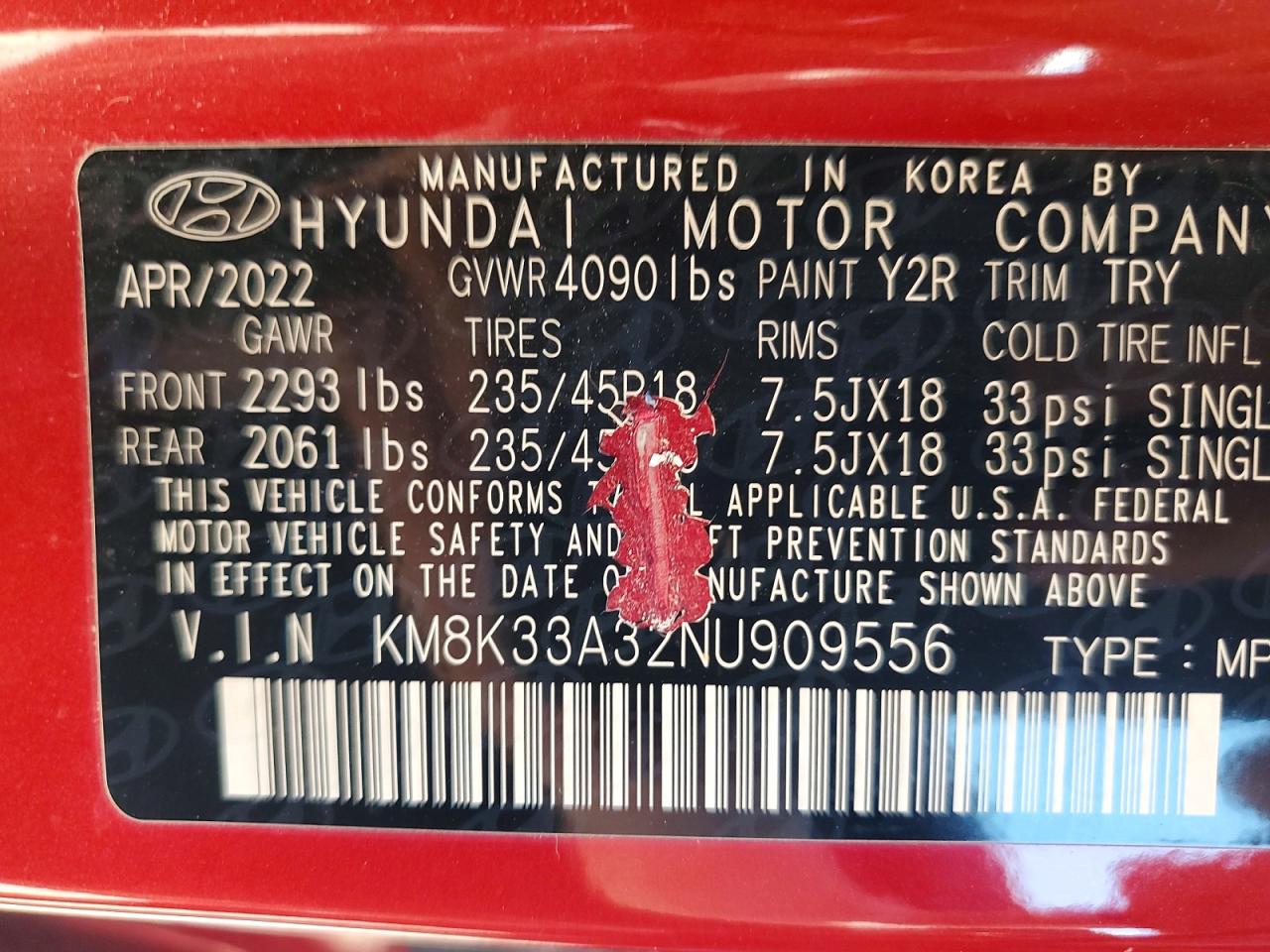 HYUNDAI KONA 2022 — 13