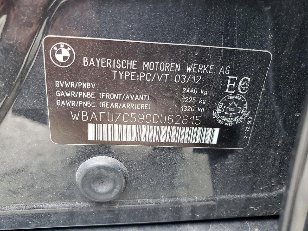BMW 535 2012 — 13