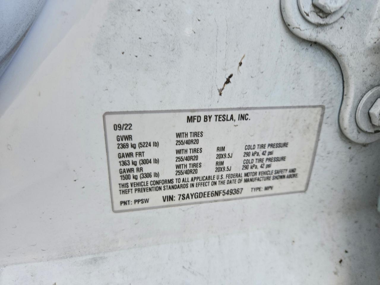 TESLA MODEL Y 2022 — 13