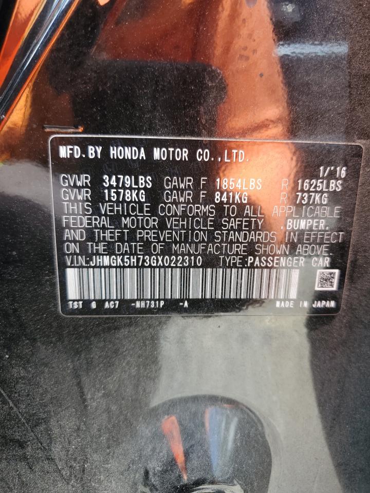HONDA FIT 2016 — 13