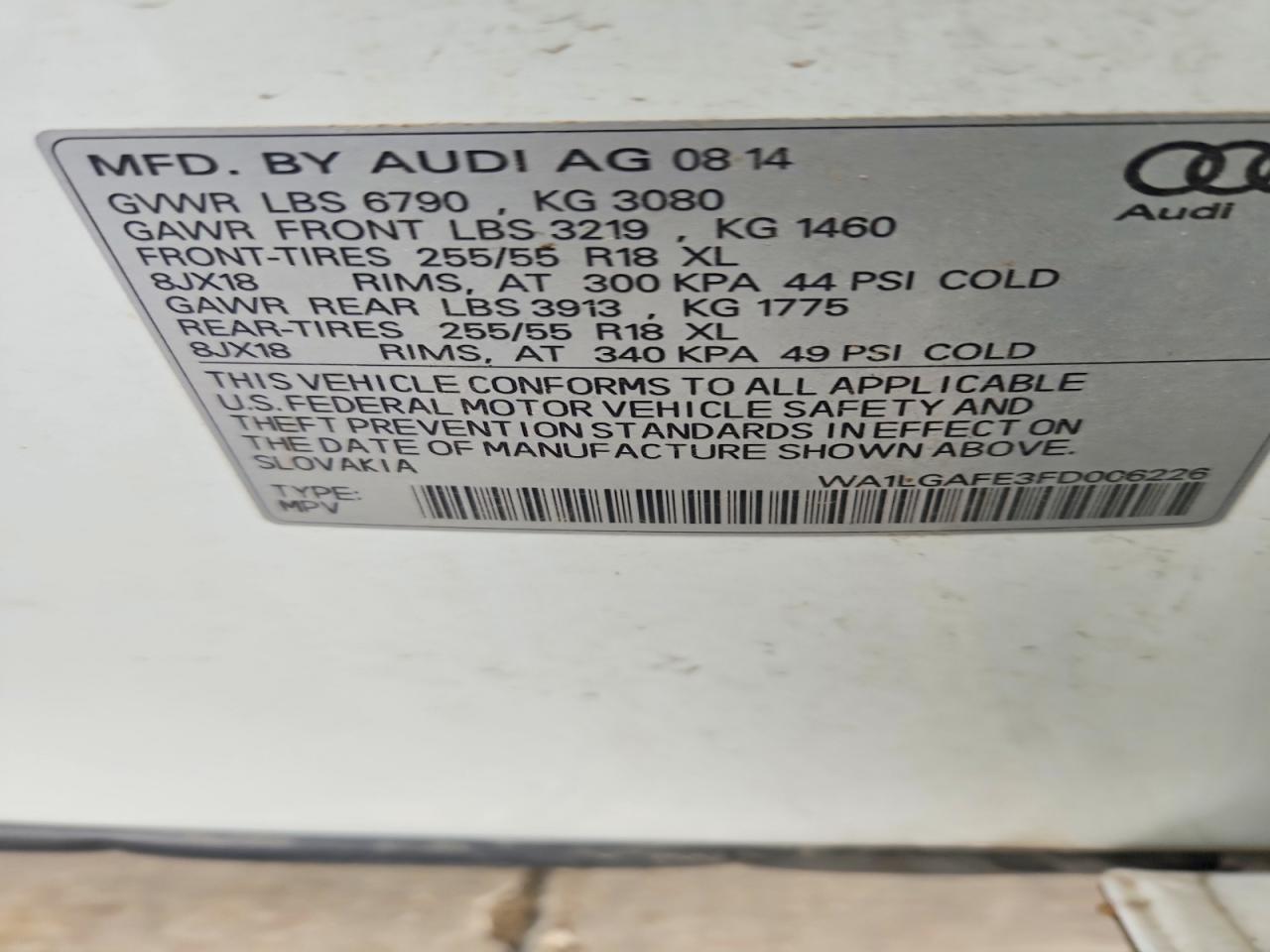 AUDI Q7 2015 — 14