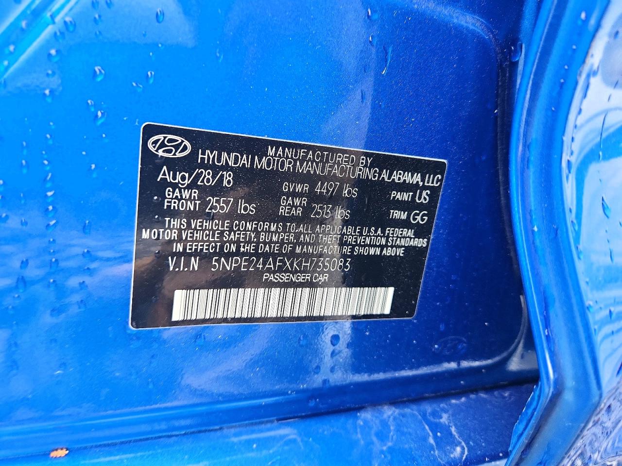 HYUNDAI SONATA 2019 — 13