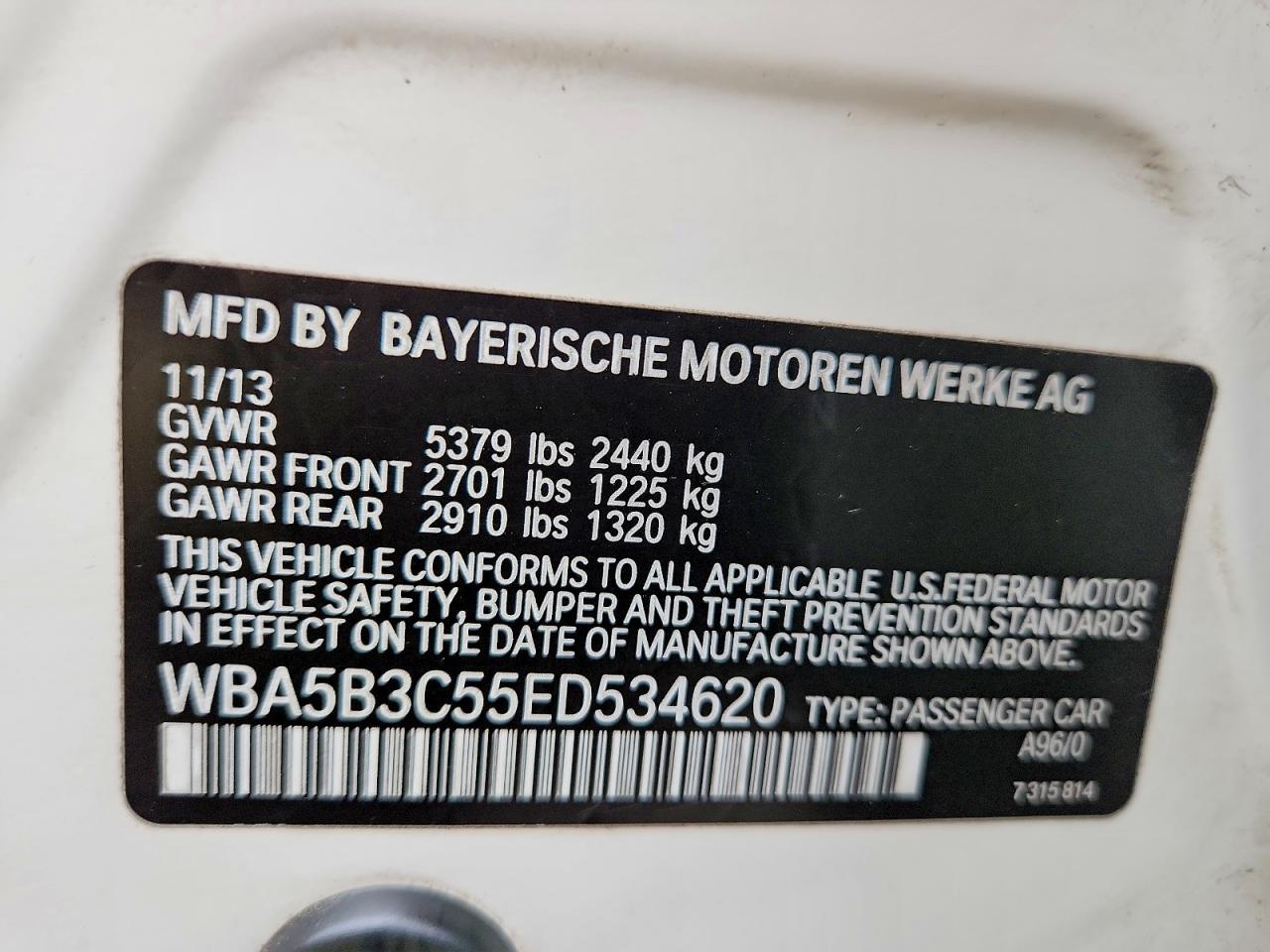 BMW 535 2014 — 13