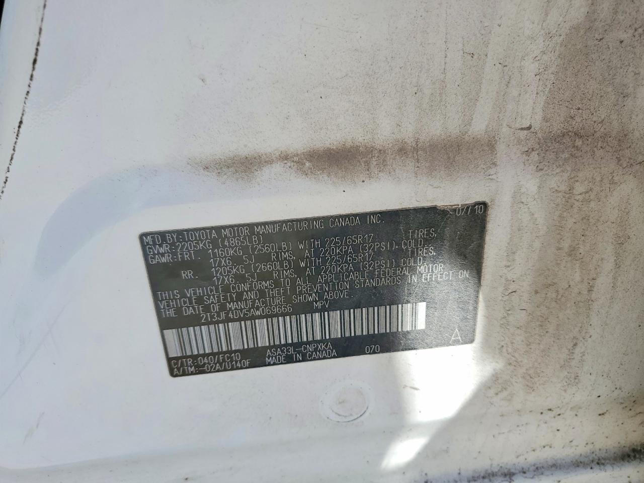 TOYOTA RAV4 2010 — 14