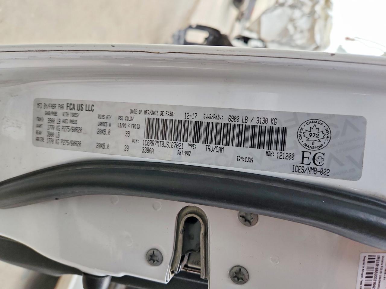 RAM 1500 2018 — 13