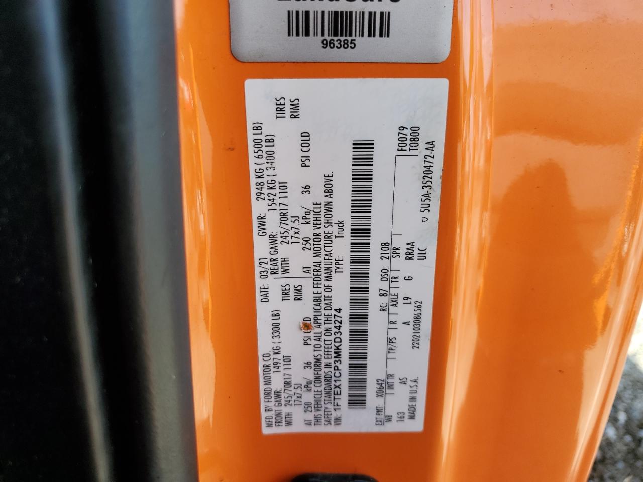 FORD F150 2021 — 13