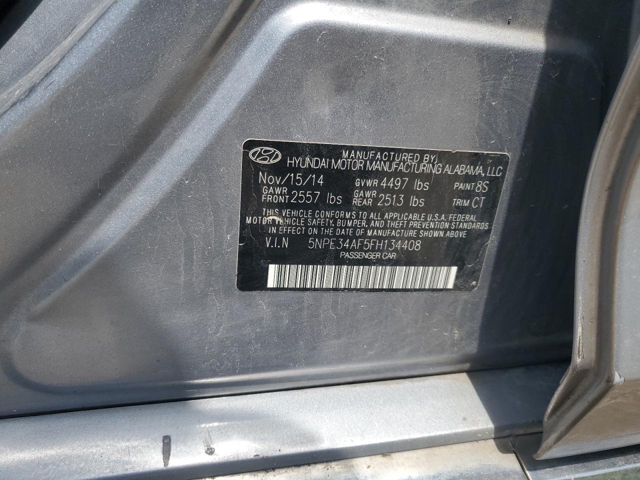 HYUNDAI SONATA 2015 — 13