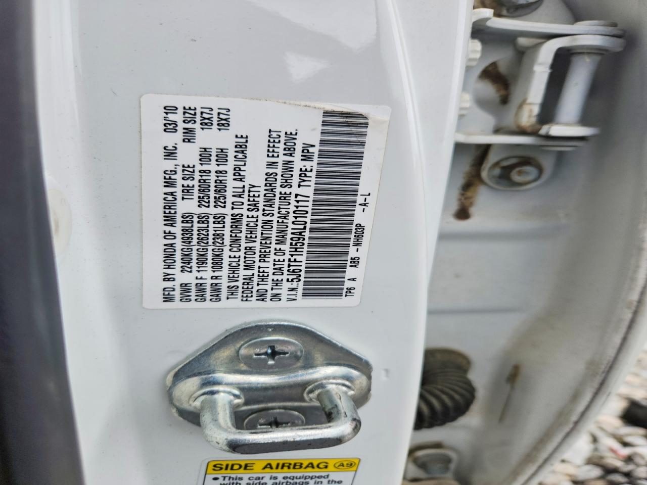 HONDA ACCORD CROSSTOUR 2010 — 13