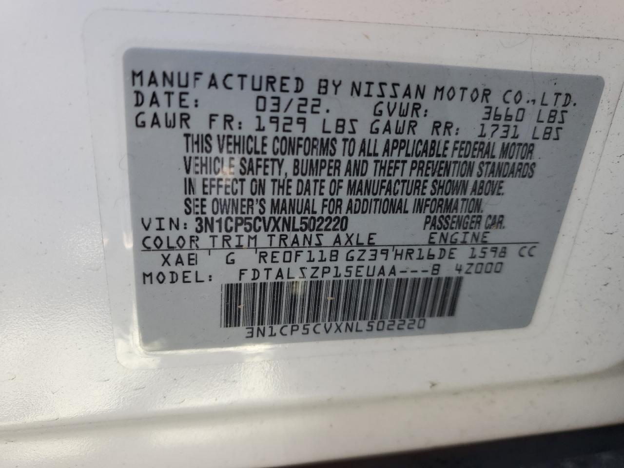 NISSAN KICKS 2022 — 14