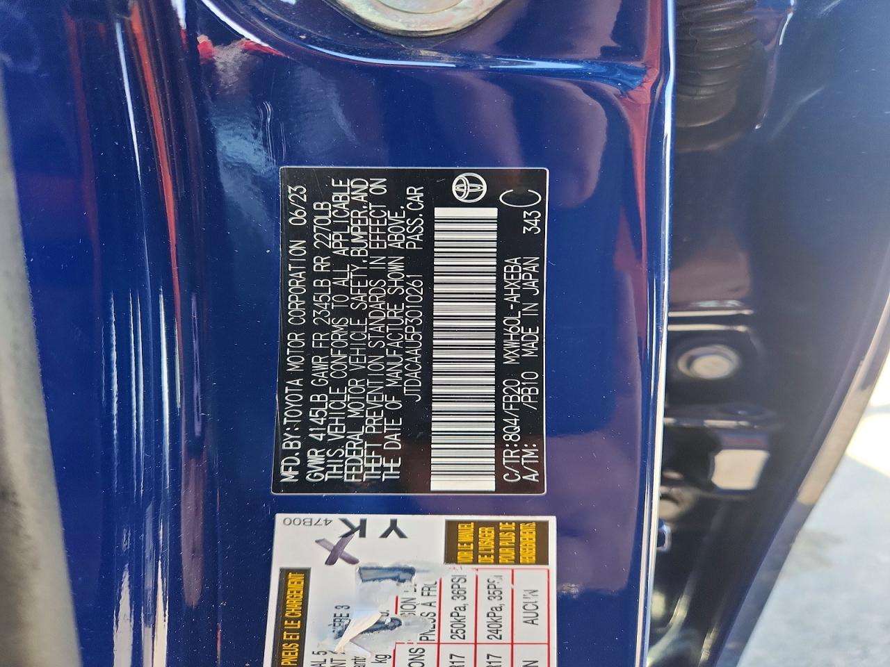 TOYOTA PRIUS 2023 — 13