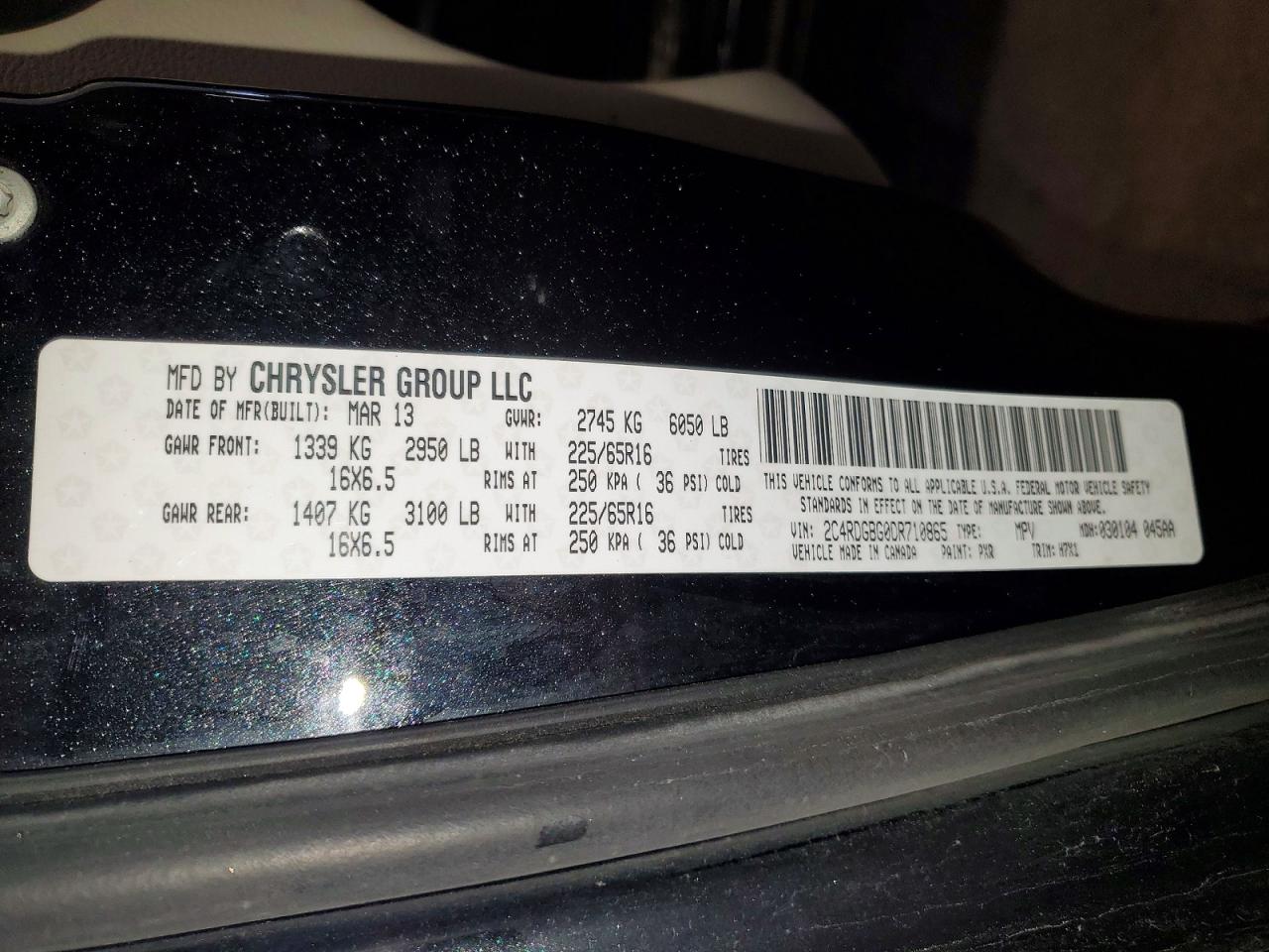 DODGE GRAND CARAVAN 2013 — 15