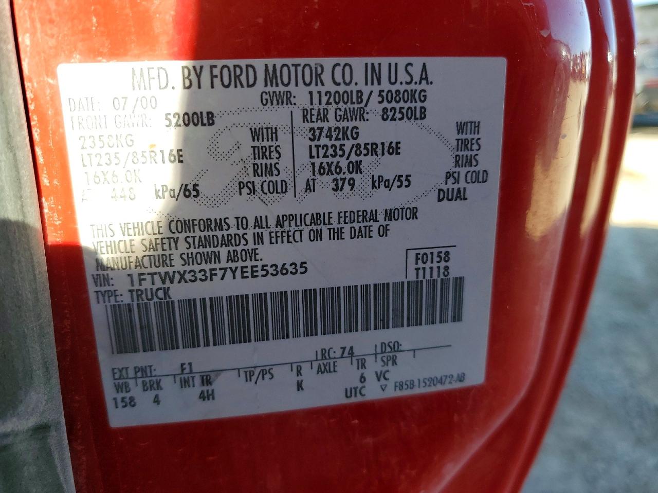 FORD F350 2000 — 13