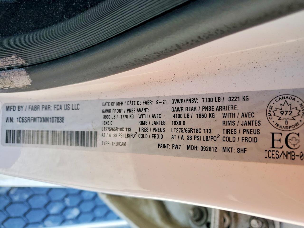 RAM 1500 2022 — 14