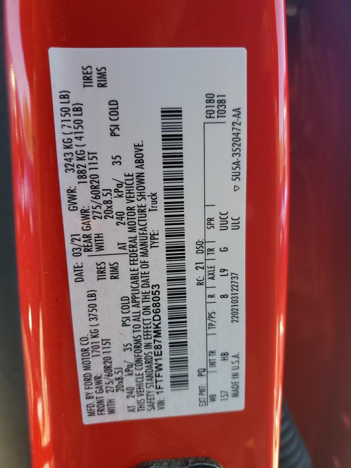 FORD F150 2021 — 13