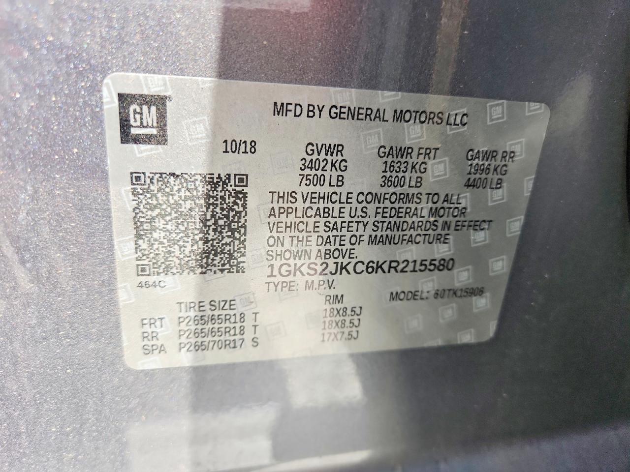 GMC YUKON XL 2019 — 15