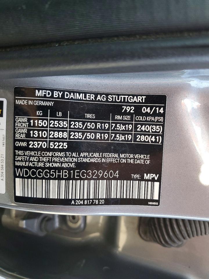 MERCEDES-BENZ GLK 2014 — 15
