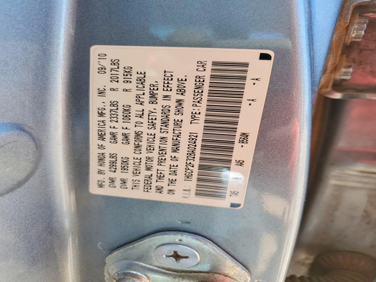 HONDA ACCORD 2011 — 13