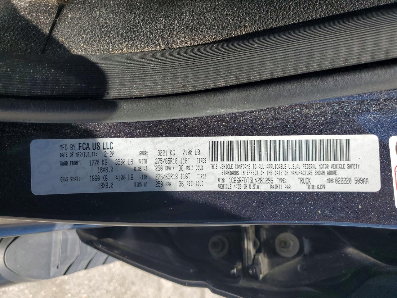 RAM 1500 2020 — 13