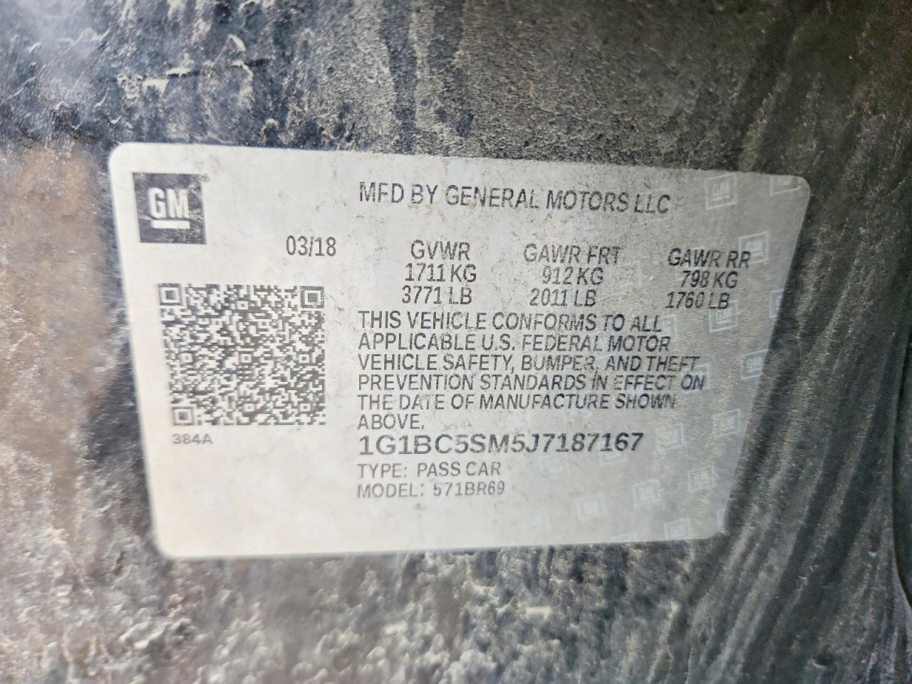 CHEVROLET CRUZE 2018 — 13