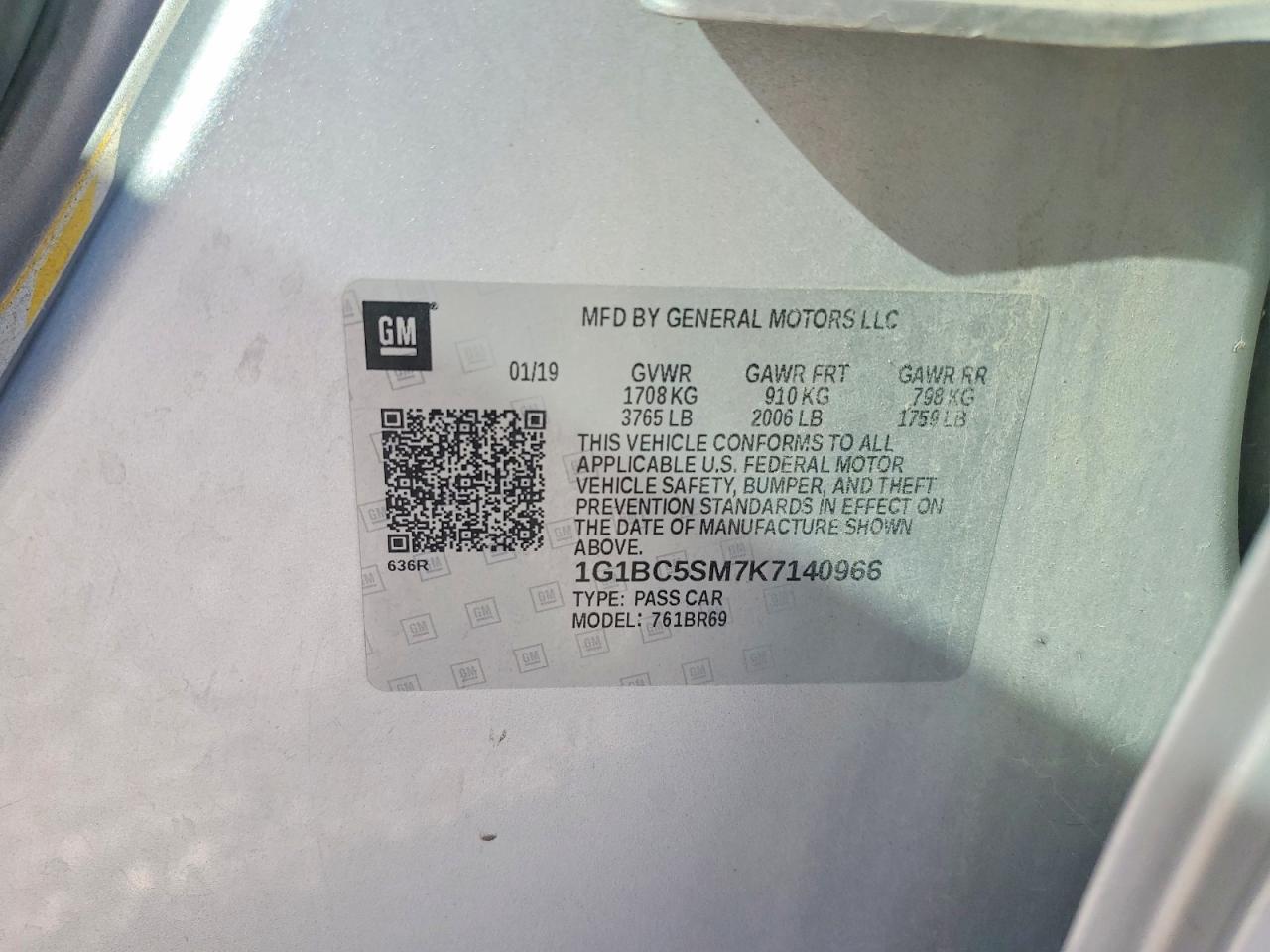 CHEVROLET CRUZE 2019 — 14