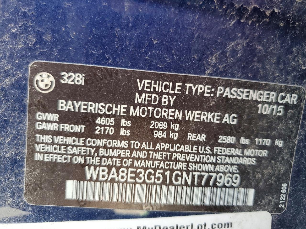 BMW 328 2016 — 13