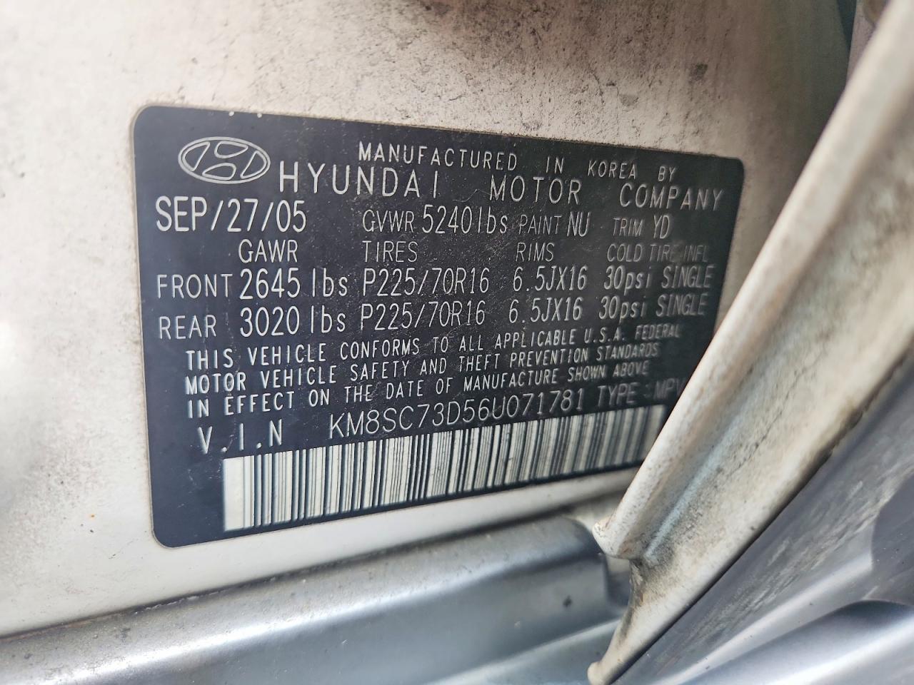 HYUNDAI SANTA FE 2006 — 14