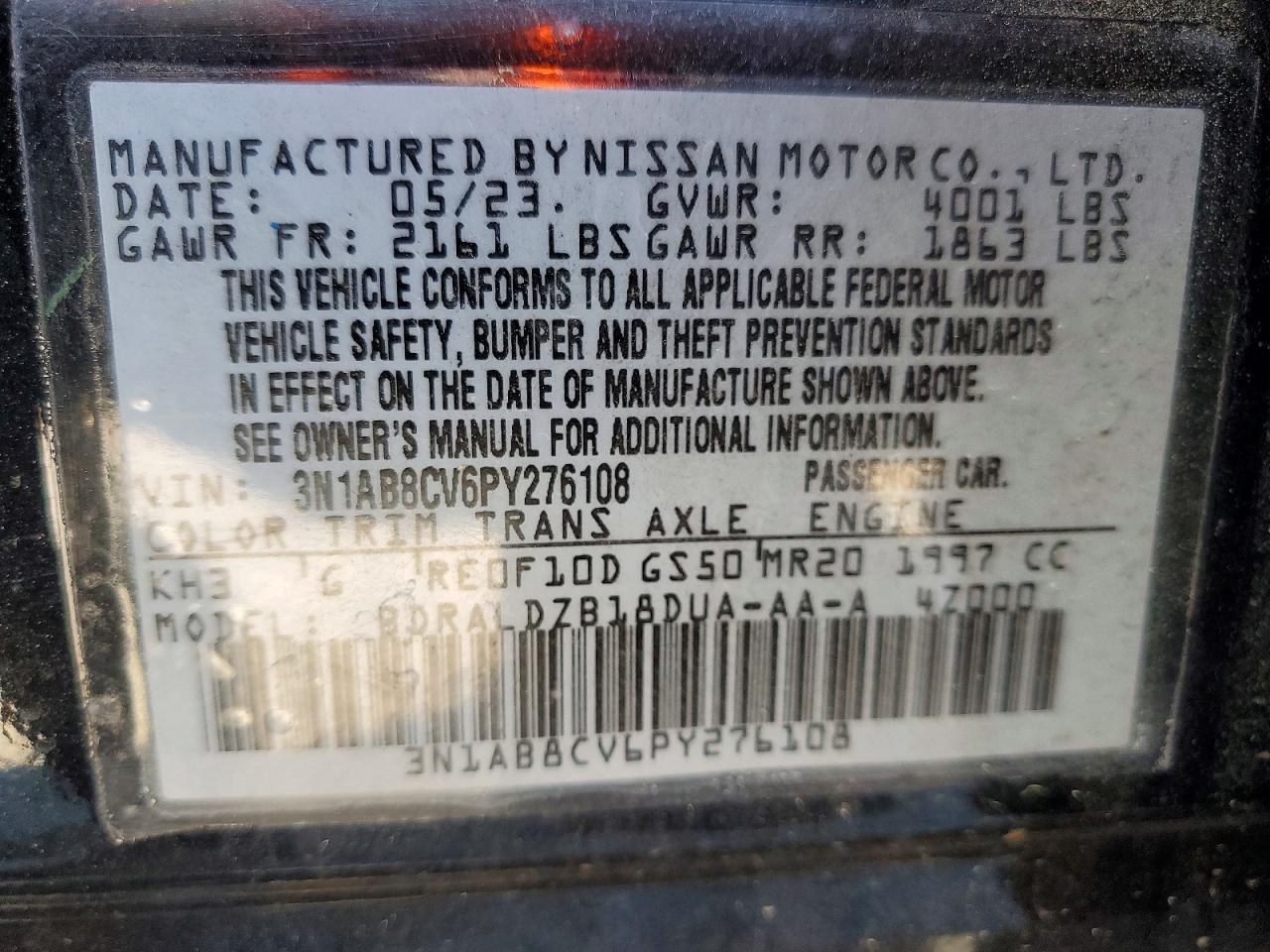 NISSAN SENTRA 2023 — 13