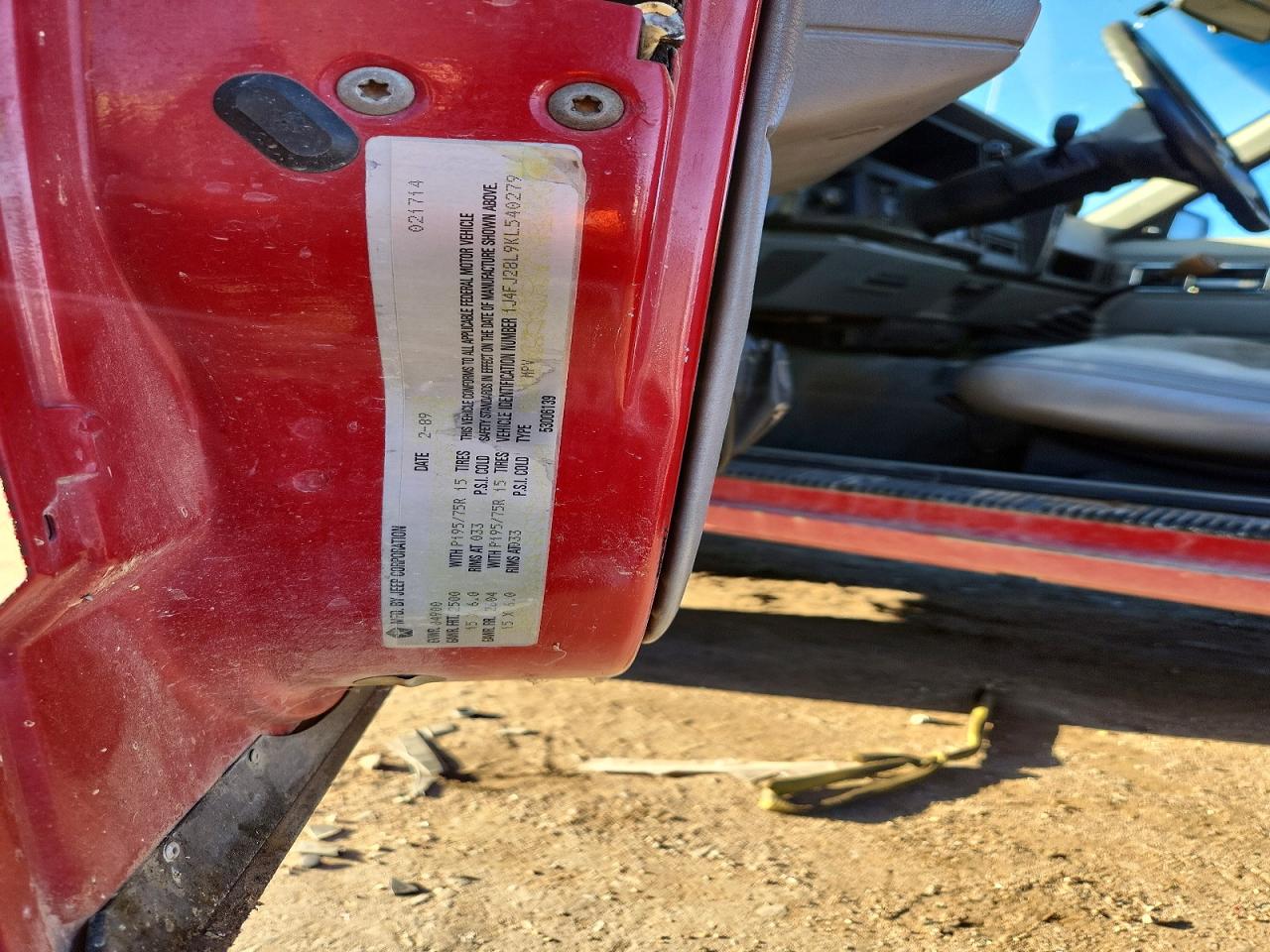 JEEP CHEROKEE 1989 — 14