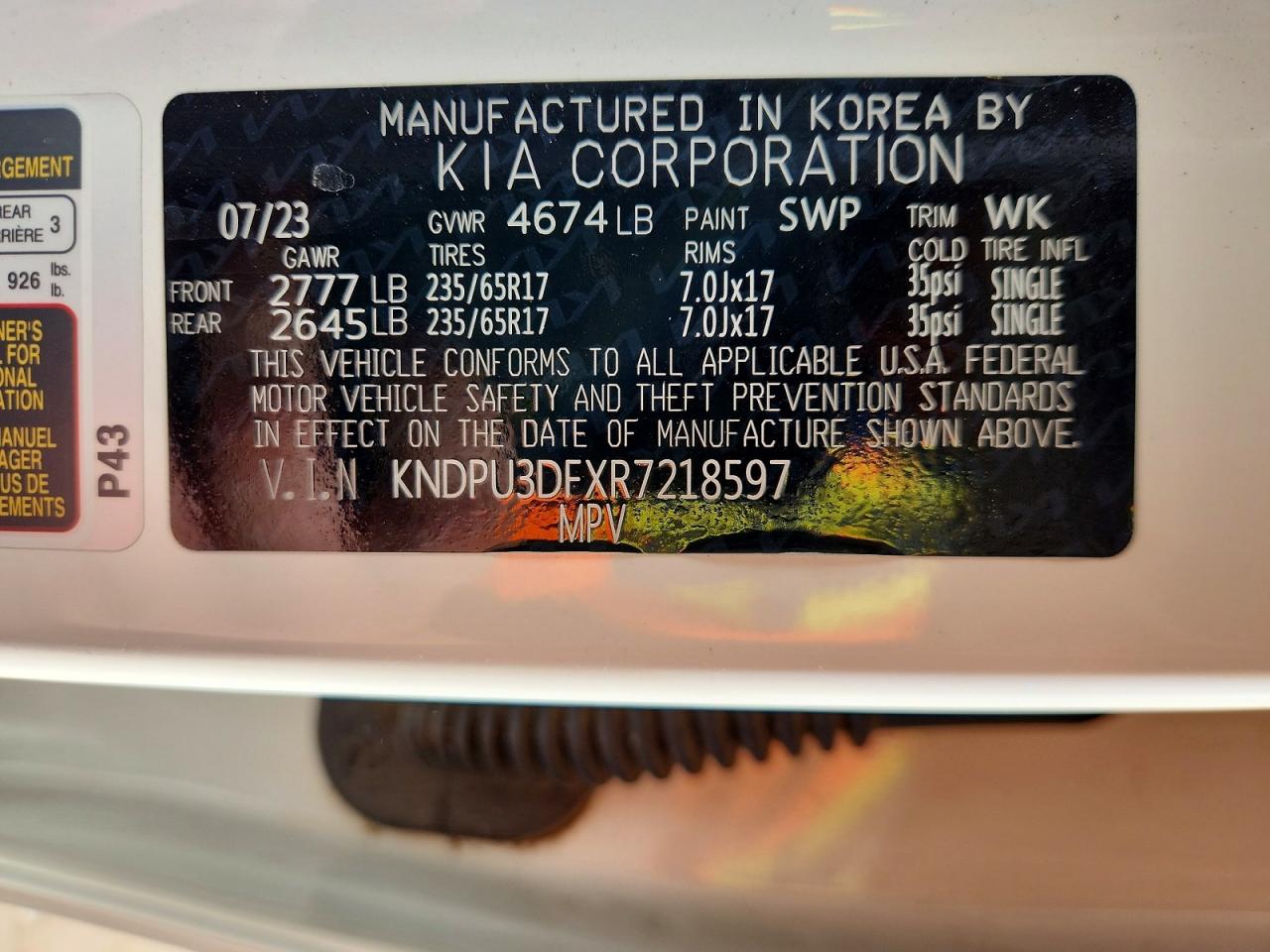 KIA SPORTAGE 2024 — 14