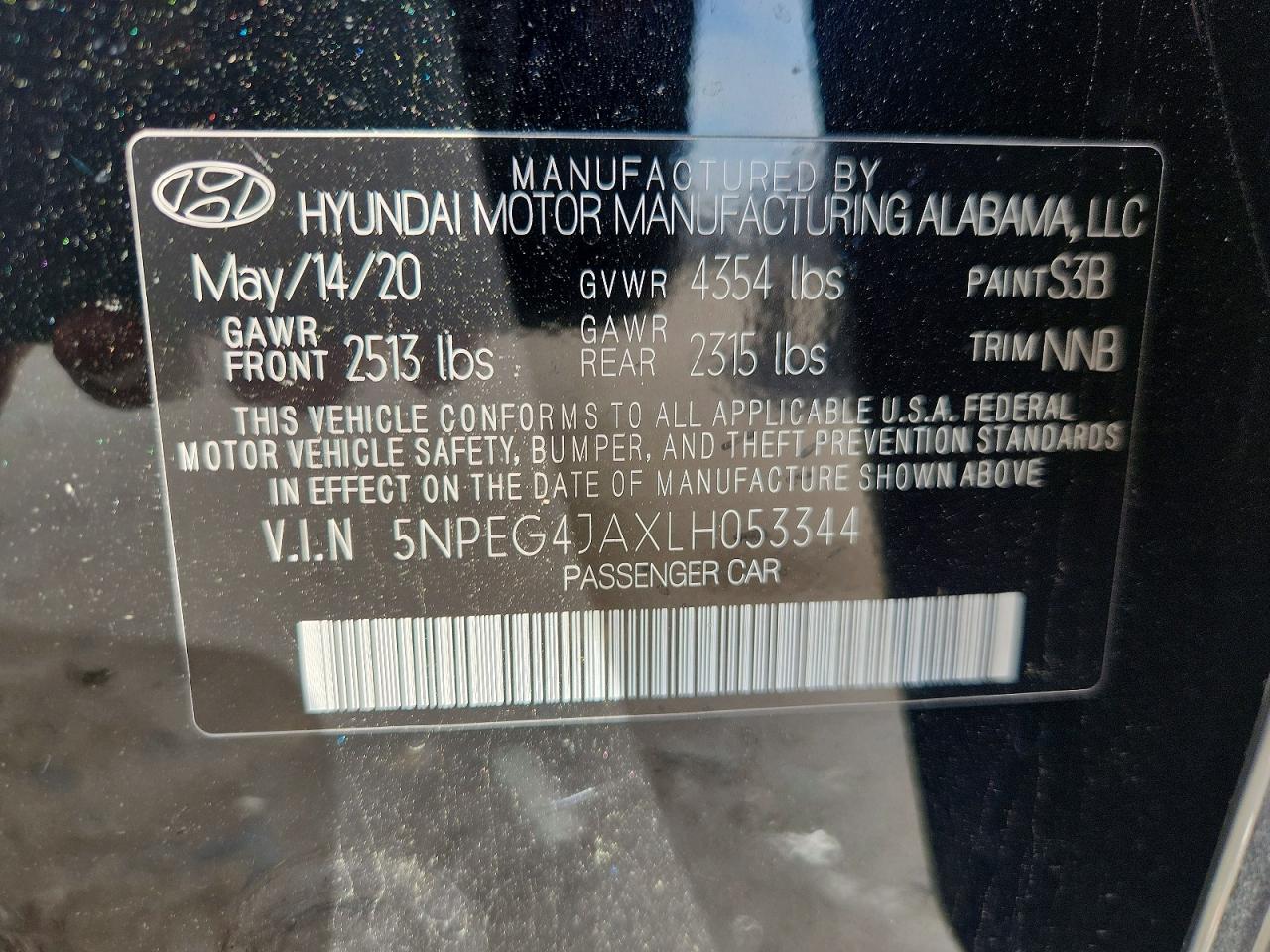 HYUNDAI SONATA 2020 — 13