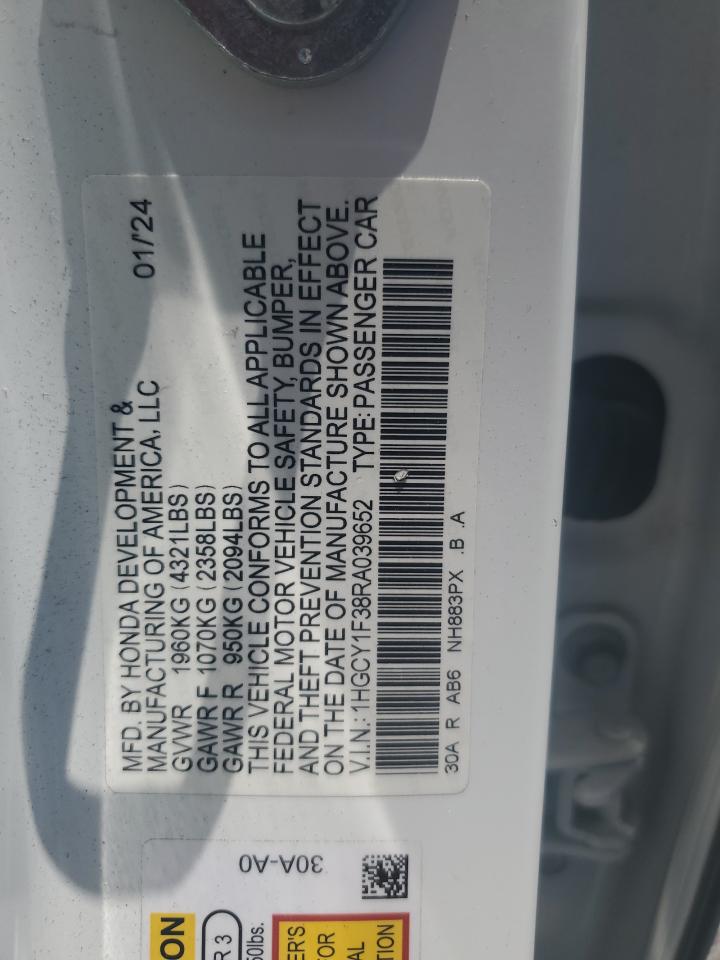 HONDA ACCORD 2024 — 14