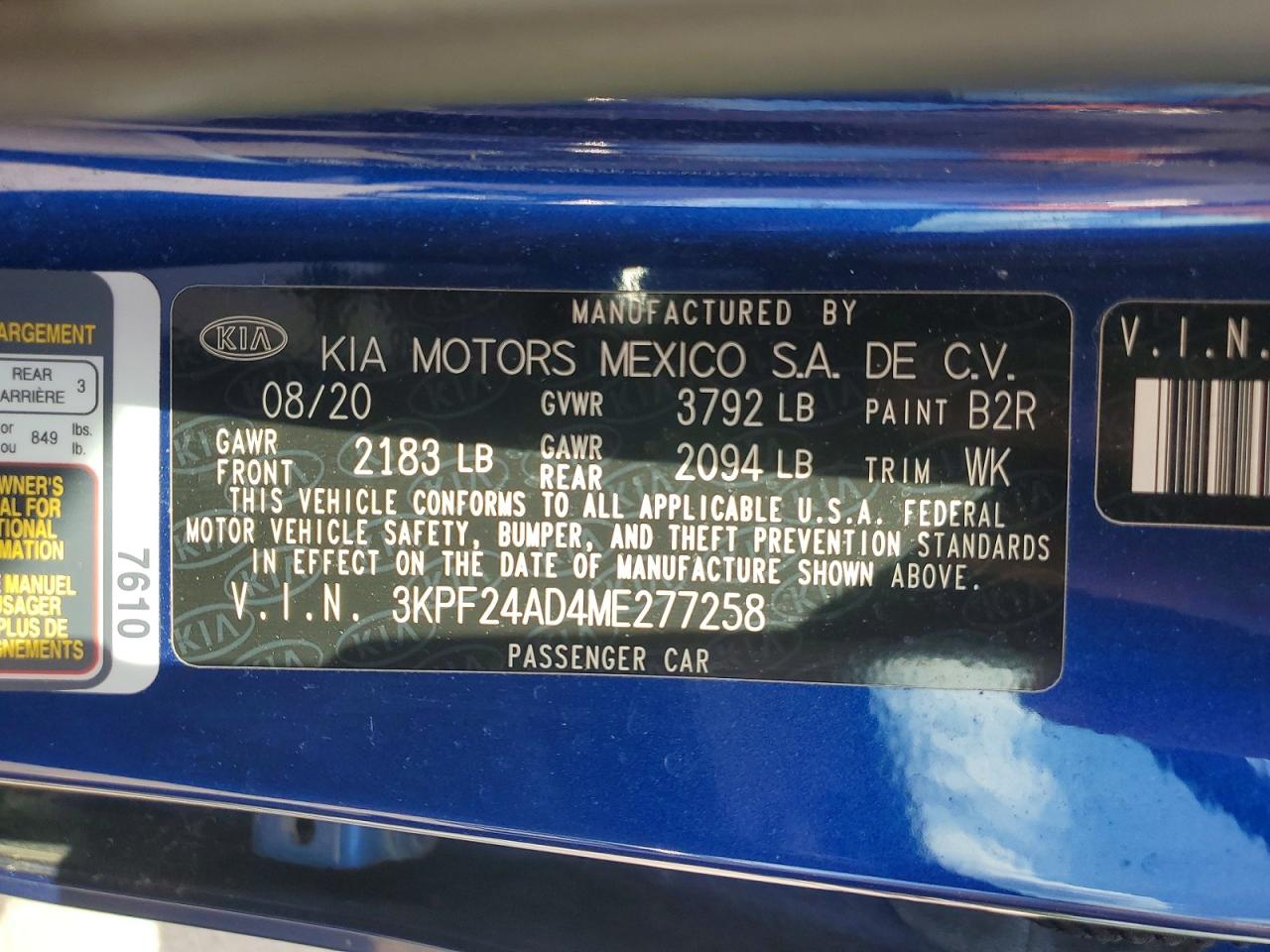 KIA FORTE 2021 — 13