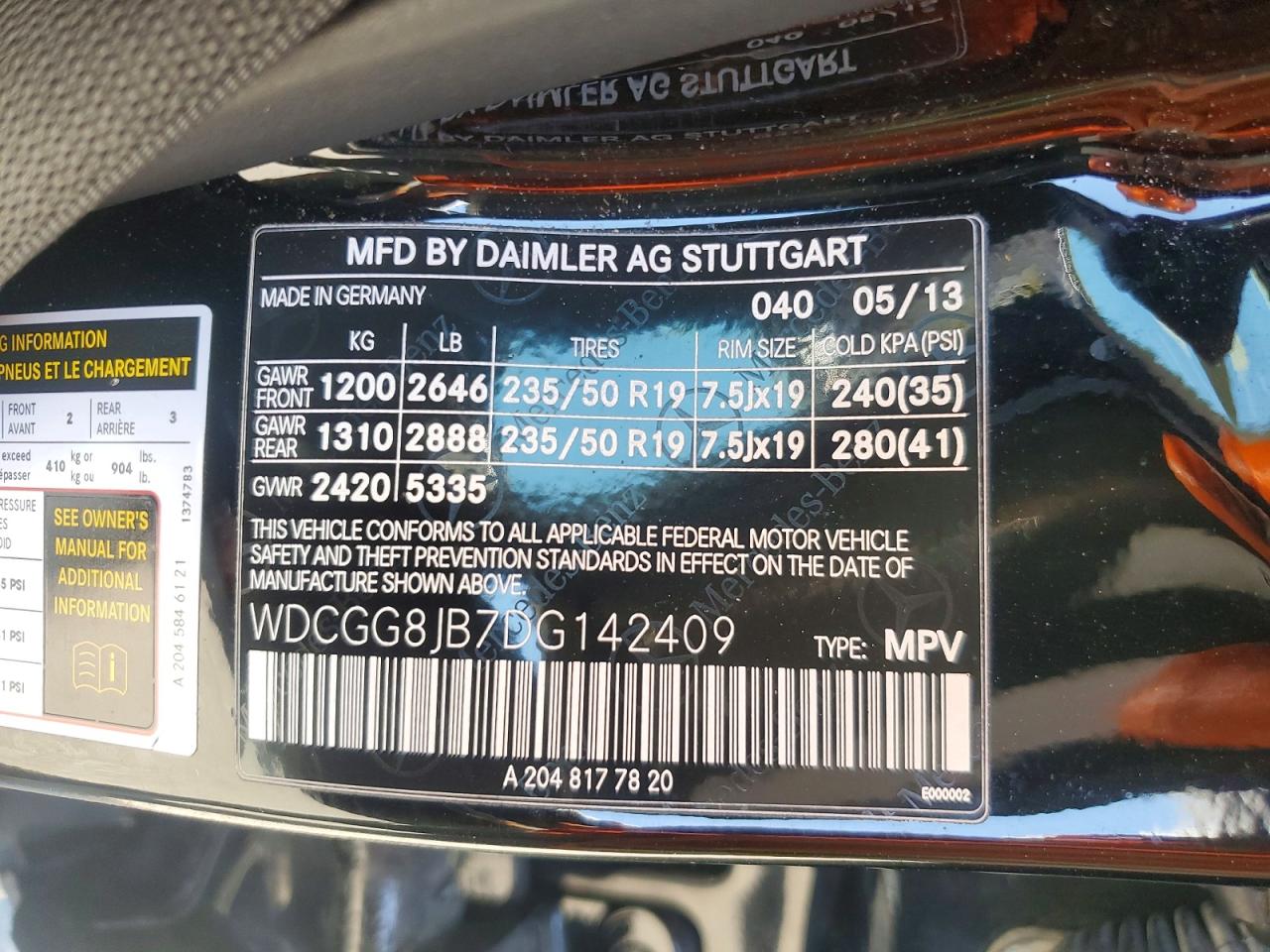 MERCEDES-BENZ GLK 2013 — 14