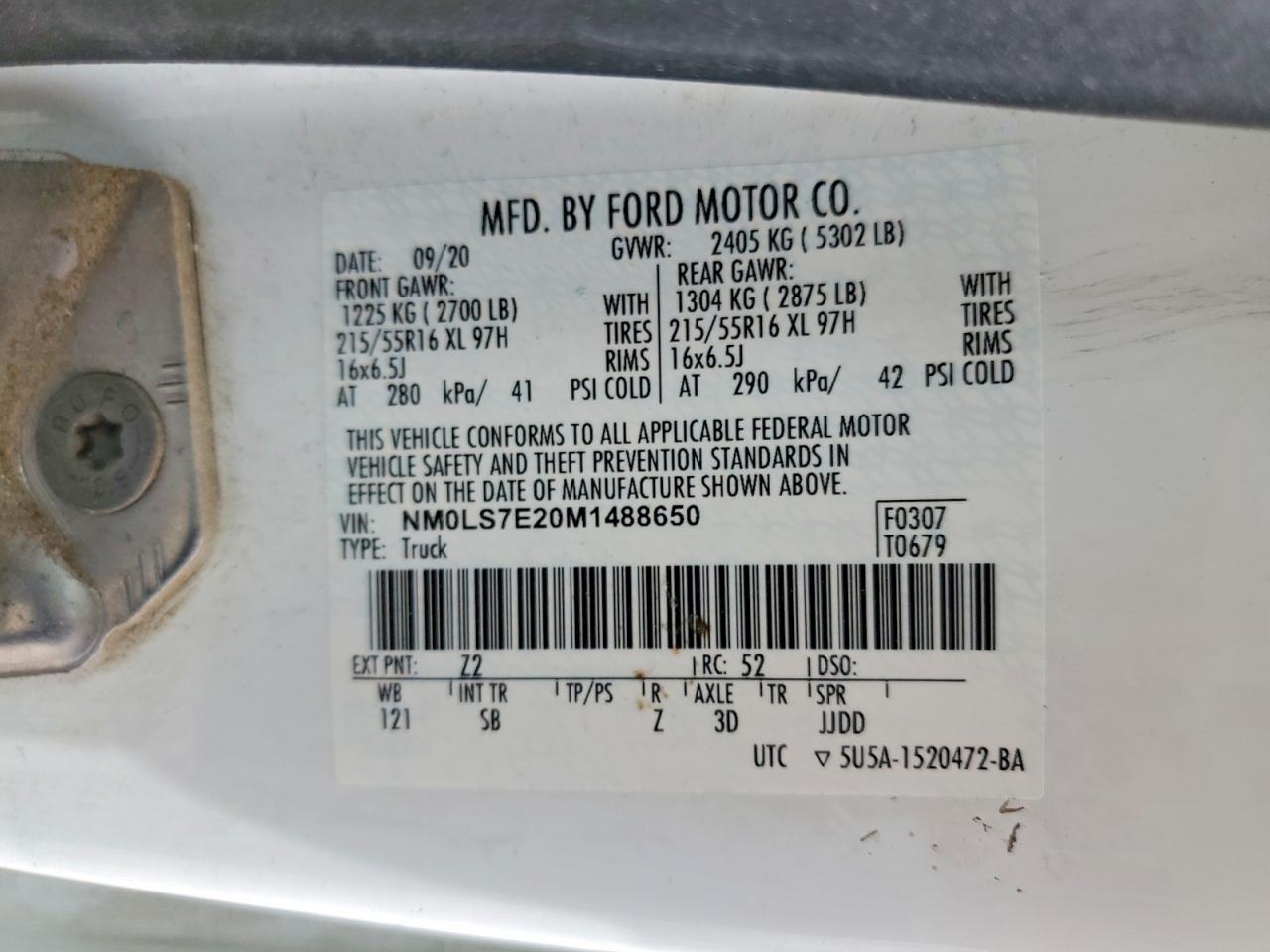 FORD TRANSIT CONNECT 2021 — 14