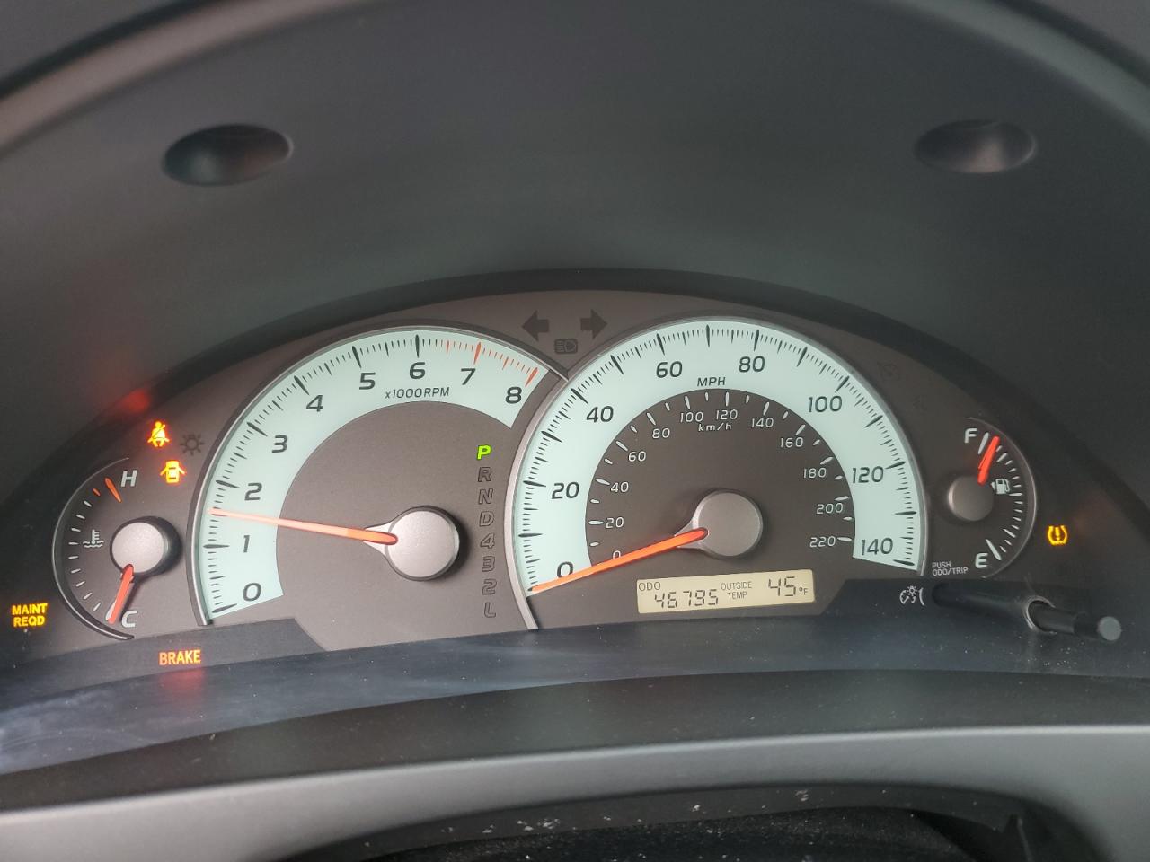 TOYOTA CAMRY 2009 — 10