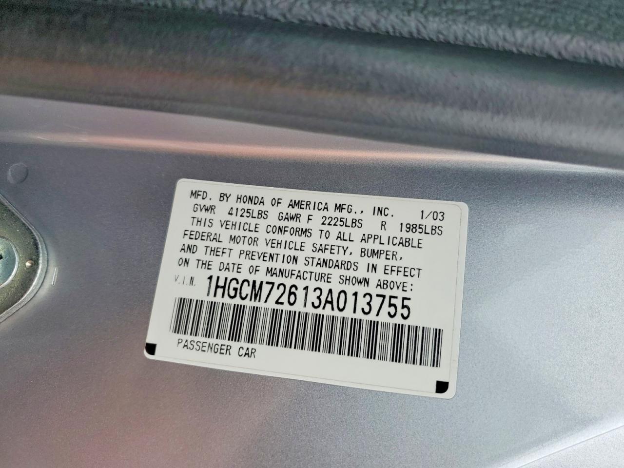 HONDA ACCORD 2003 — 14