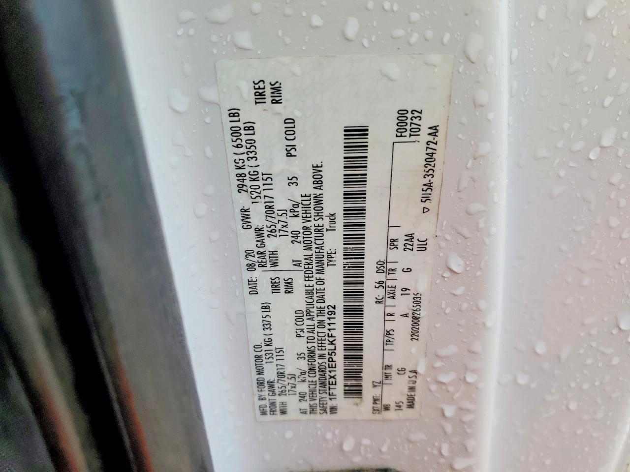 FORD F150 2020 — 13