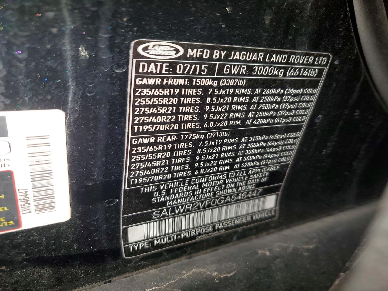LAND ROVER RANGE ROVER SPORT 2016 — 14