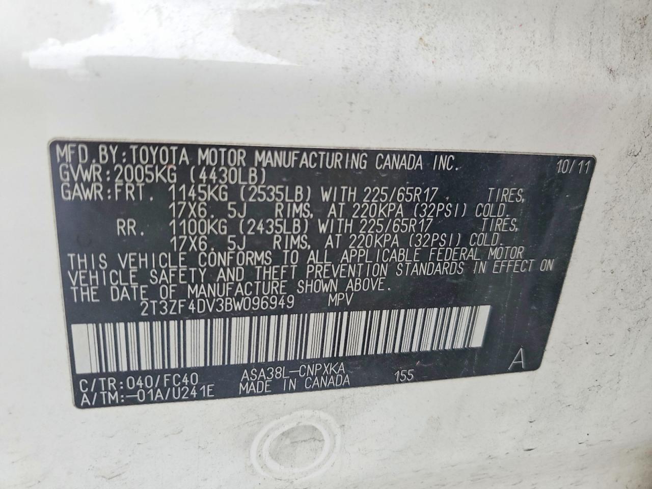 TOYOTA RAV4 2011 — 14