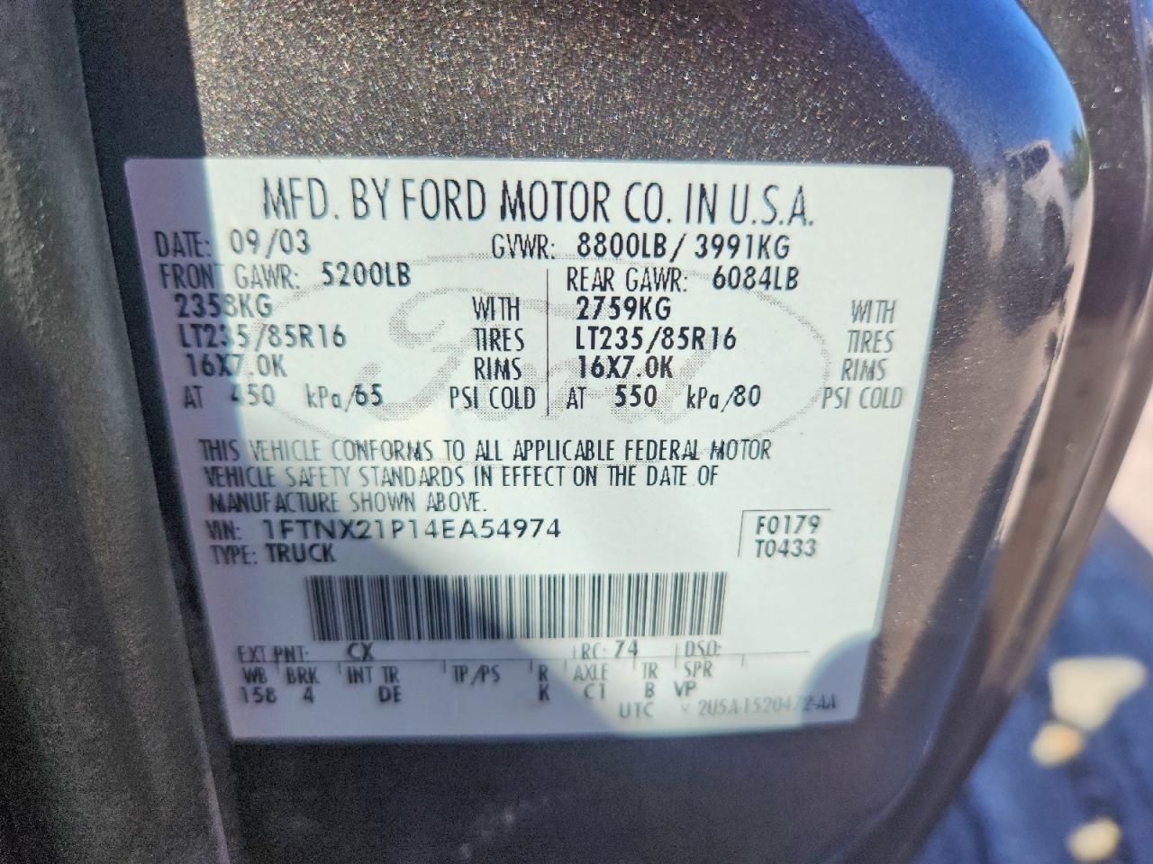 FORD F250 2004 — 13