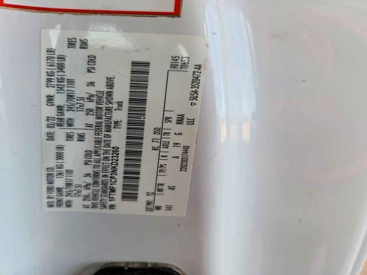 FORD F150 2022 — 13